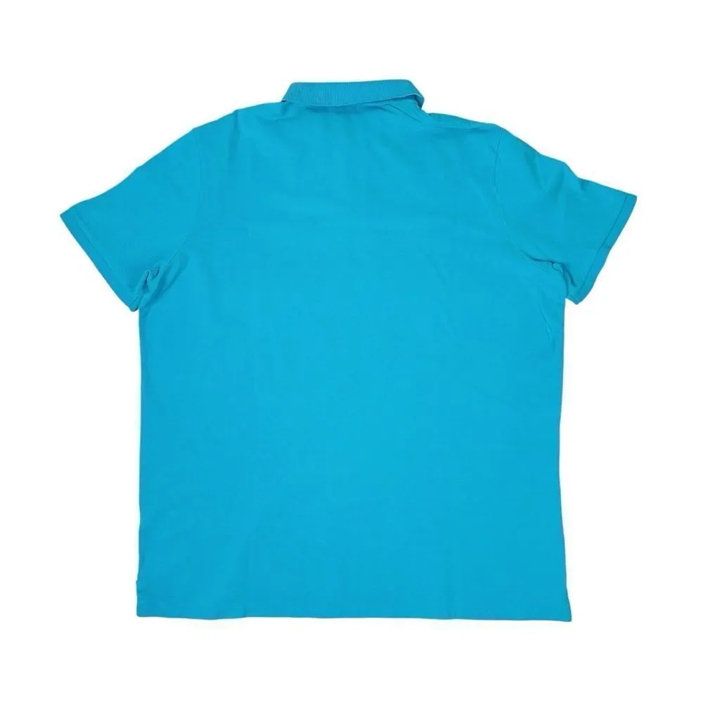 POLO RALPH LAUREN Classic Fit Mens XL Blue Cotton Short Sleeve Polo Shirt
